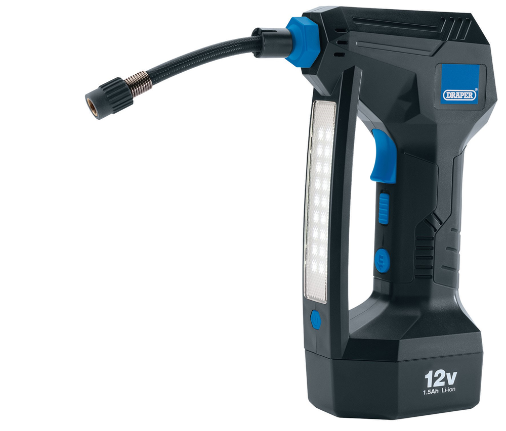 Draper 12V DC CORDLESS AIR COMPRESSOR 12V Cordless Air Compressor