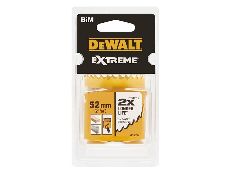 DeWalt Power Tools Extreme Bi-Metal Hole Saw 52mm