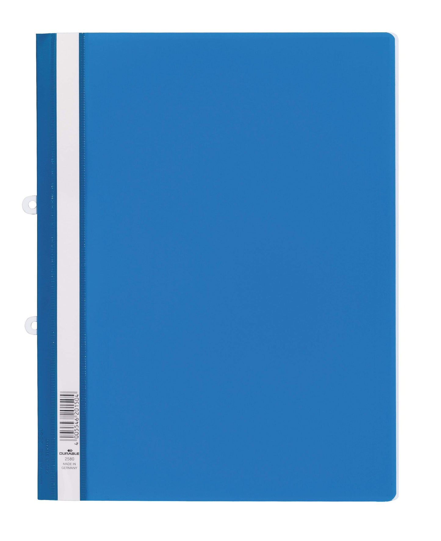 Durable Clear View Project Folder Report File + Filing Strip | 25 Pack | A4 Blue