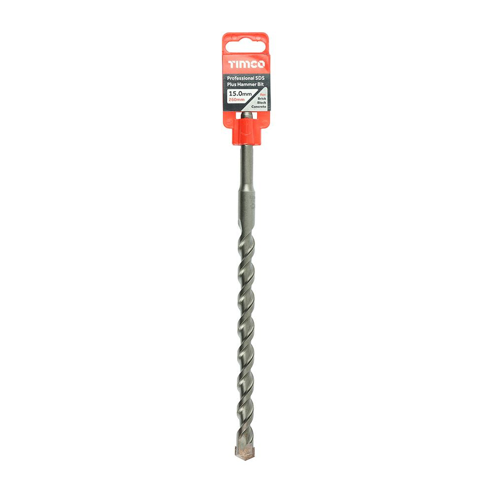 TIMCO Pro SDS Plus Hammer Bits (PGM) 15.0 x 260 Pack 1
