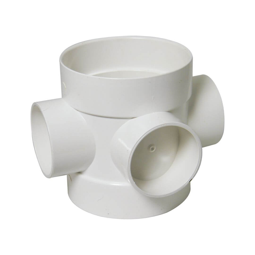 FLOPLAST RING-SEAL SHORT BOSS PIPE ;4" SOIL/110MM W