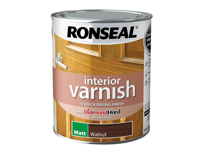 RSL Interior Varnish Quick Dry Matt Walnut 750ml