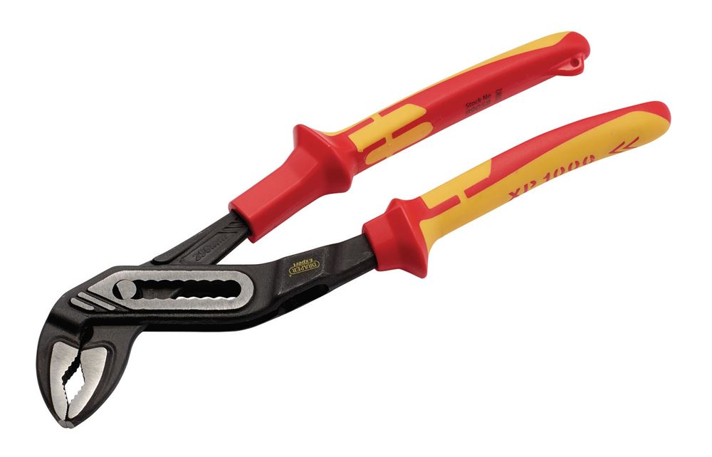 Draper 250MM WAT.PUMP PLIERS(TETHERED 99058 99058 VDE Water Pump Pliers, 250mm, Tethered