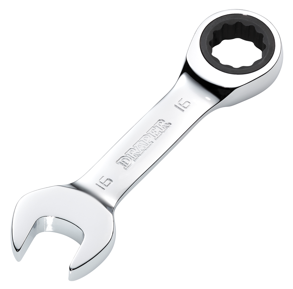 Draper 16MM STUBBY RATCHETING SPANNER 27911 27911 HI-TORQ® Metric Stubby Ratchet Combination Spanner