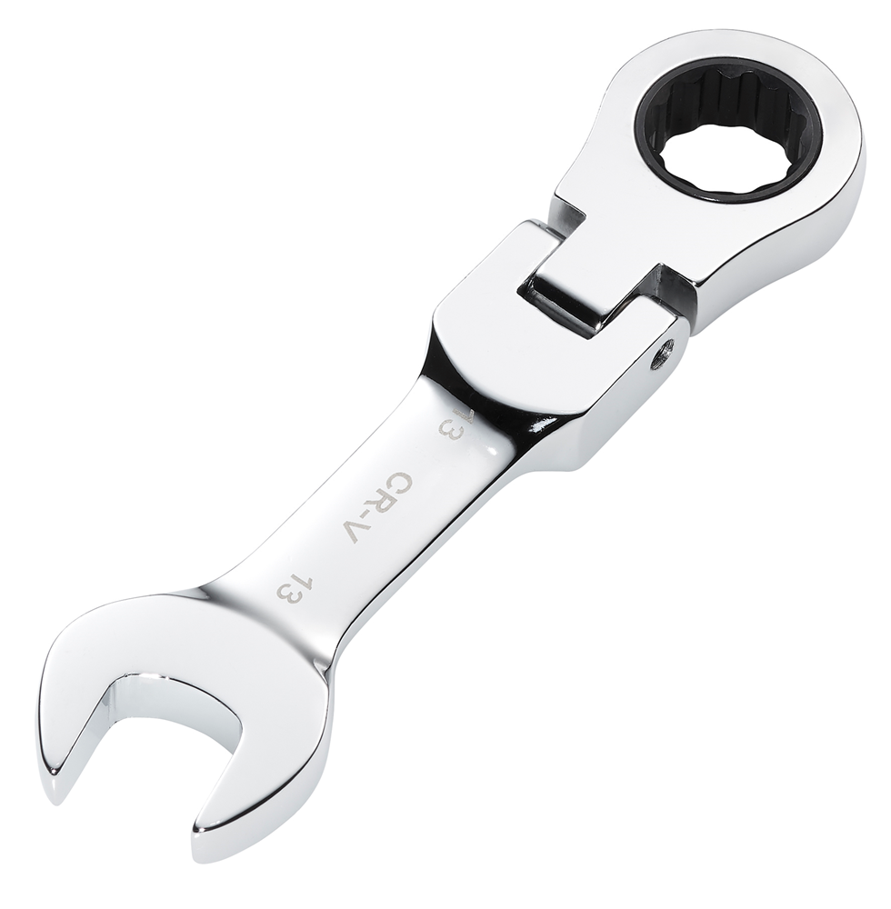 Draper 13MM STUBBY FLEX RACT. SPANNER 27969 27969 HI-TORQ® Metric Stubby Flexible Head Ratchet Combination Spanner