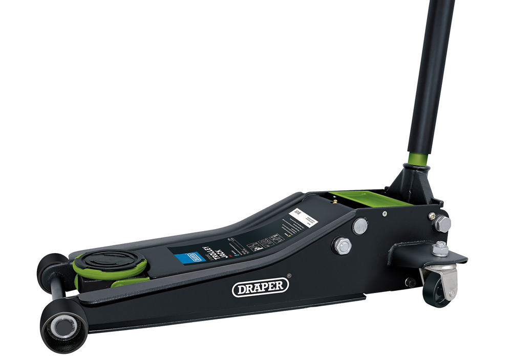 Draper 3T TROLLEY JACK GREEN 28485 Trolley Jacks, 3 Tonne