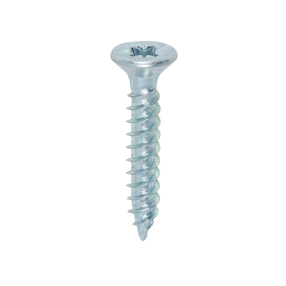 TIMCO Twin Woodscrew PZ2 CSK Zinc 8 x 1 Silver Pack 200
