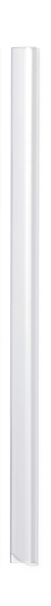 Durable SPINE BAR 30 Sheet Binding Bar for Unpunched Docs | 100 Pack | A4 Clear