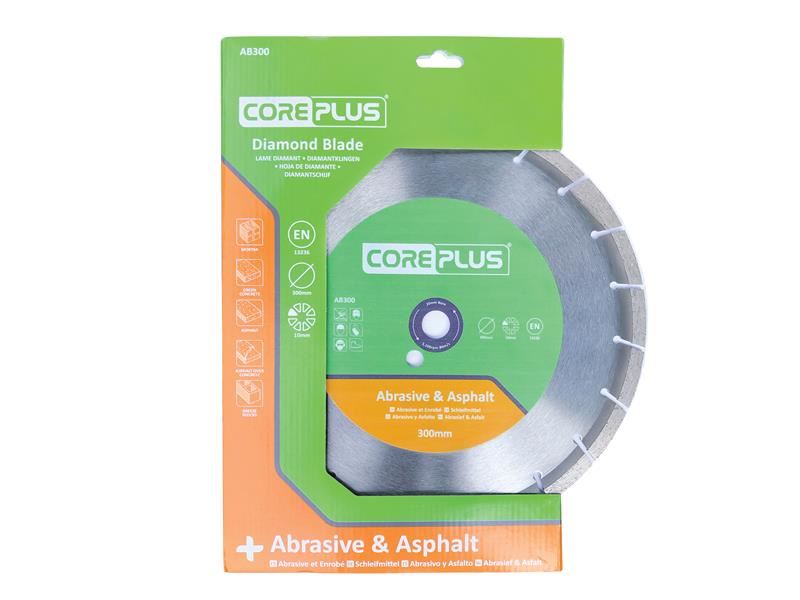 CorePlus CORDBAB300 AB300 Abrasive & Asphalt Diamond Blade 300mm