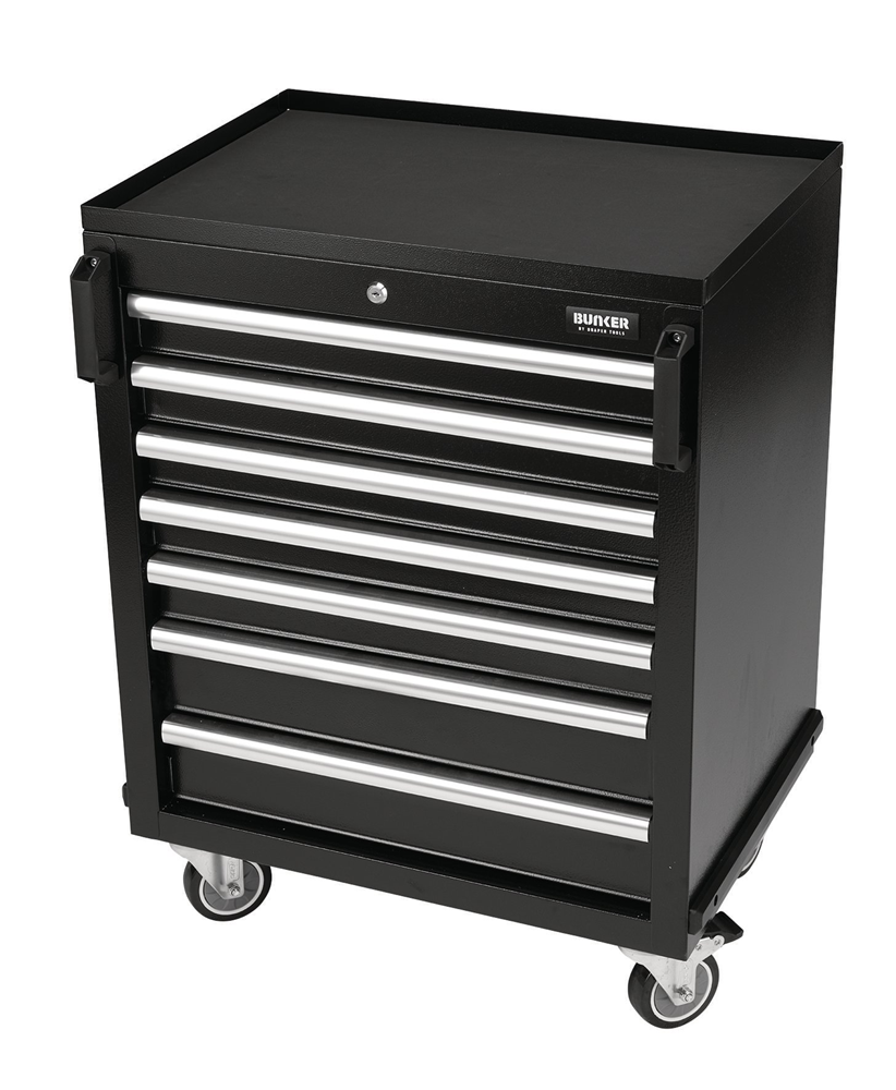 Draper 7 DRAWER TROLLEY Modular Mobile Cabinet, 7 Drawer, 646mm