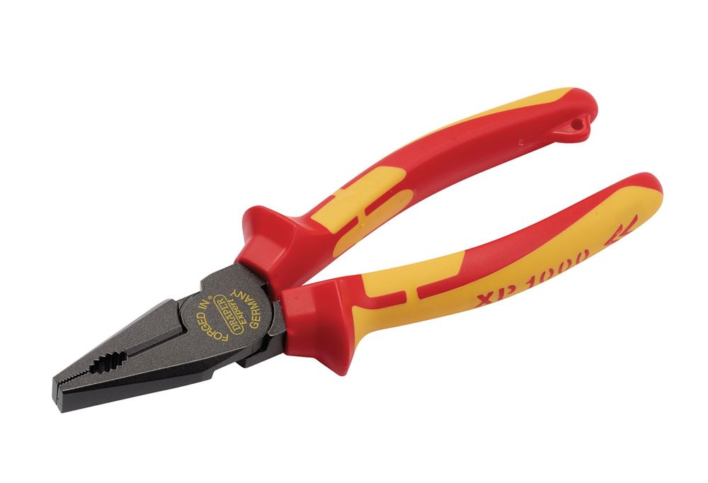 Draper 180MM H/L COMBI PLIER(TETHERED 99503 99503 VDE Hi-Leverage Combination Pliers, 180mm, Tethered