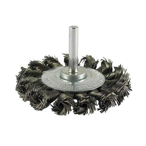 TIMCO Drill Twist Wire Wheel Brush 75mm Pack 1