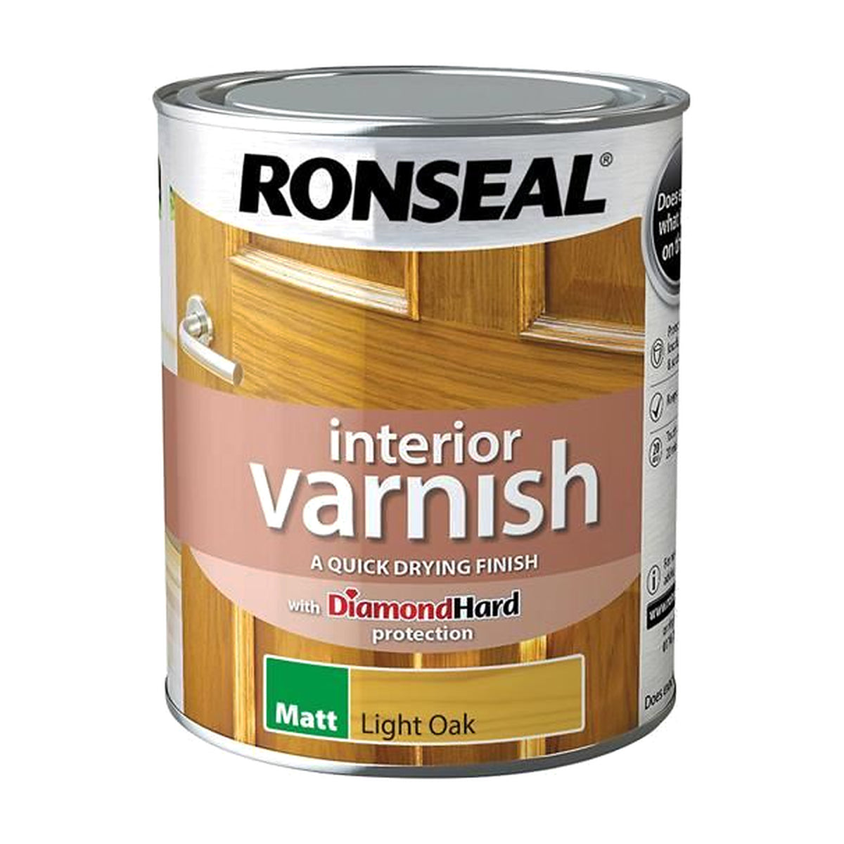 RSL Interior Varnish Quick Dry Matt Light Oak 750ml