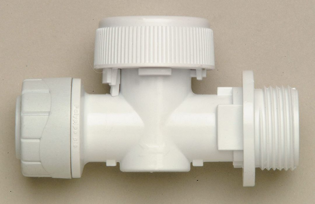 POLYPLUMB APPLIANCE VALVE; 15MM X 3/4" SOIL