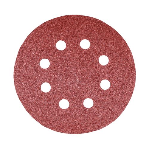 TIMCO Orbital Sanding Discs Mix Set 125mm (80/120/180) Red Pack 5