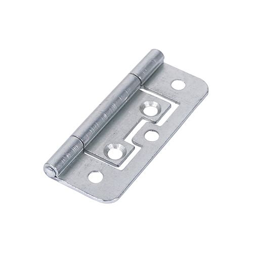TIMCO Flush Hinge Zinc 63 x 37 Silver Pack 2