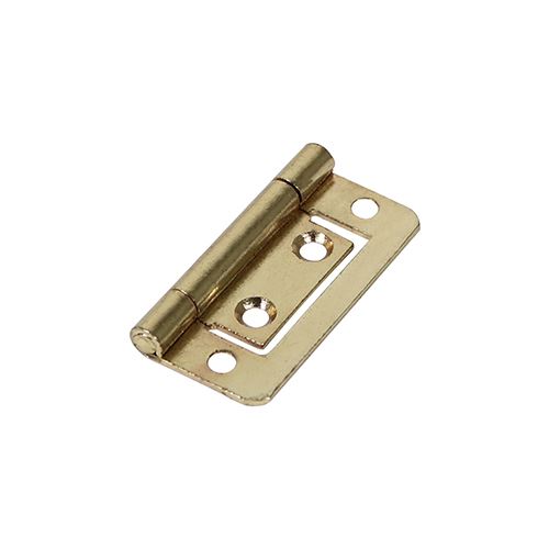 TIMCO Flush Hinge E/Brass 50 x 38.5 Pack 2