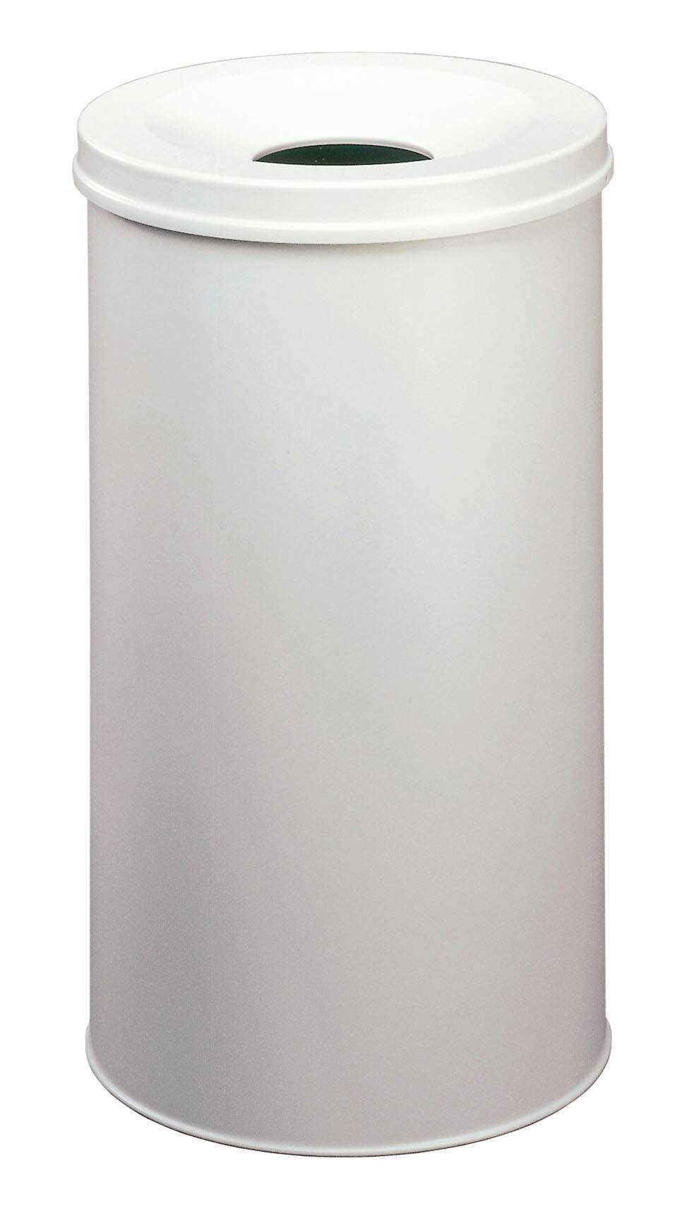 Durable Fire Extinguishing Metal Waste Bin | TUV Certified | 60L | Grey