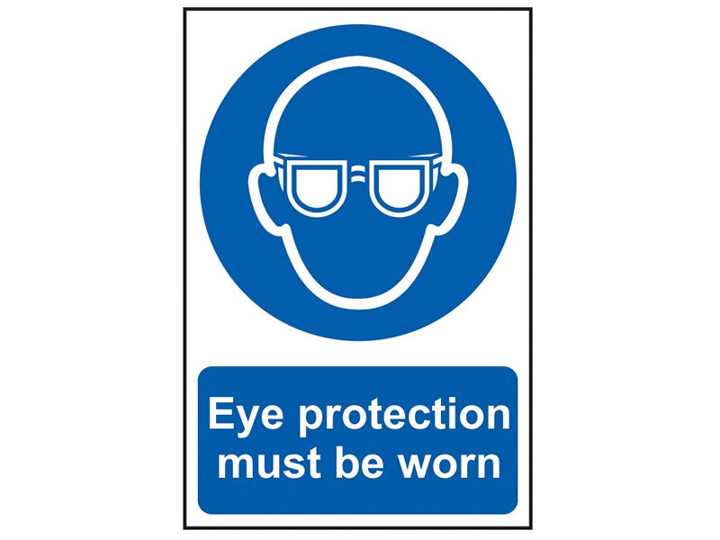 Scan SCA0007 Eye Protection Must Be Worn - PVC 200 x 300mm |