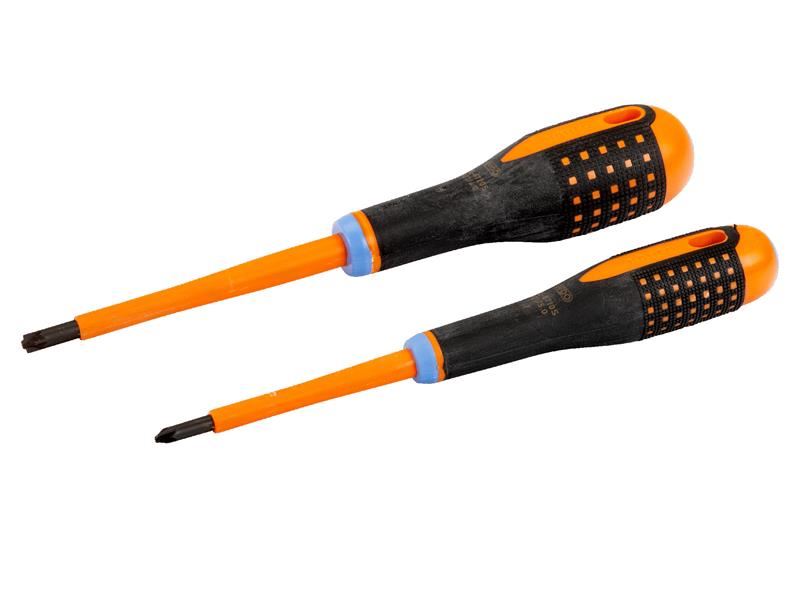 Bahco BE-9890S Insulated ERGO� Combi Screwdriver Twin Pack