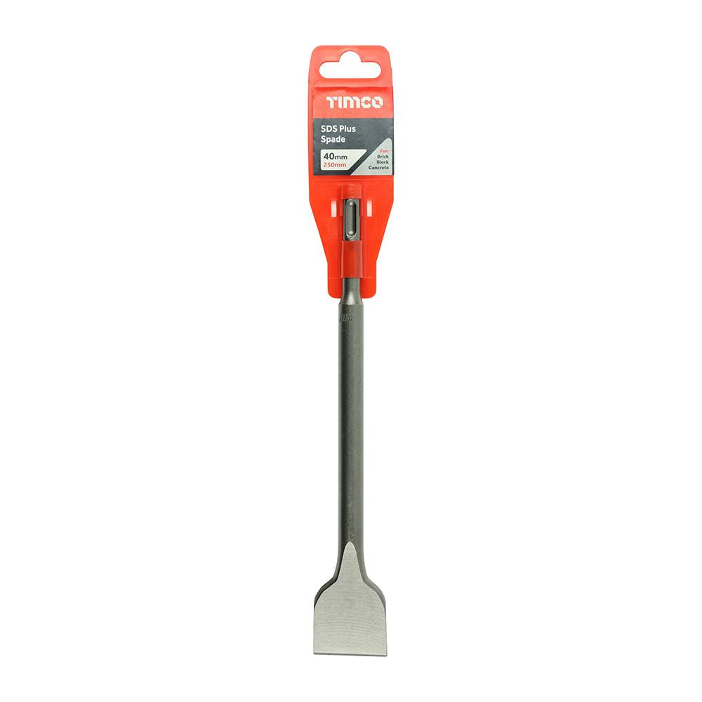 TIMCO SDS Plus Spade 40 x 250 Pack 1