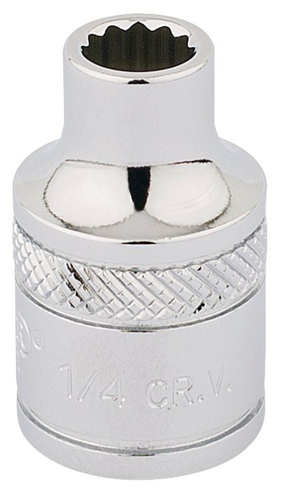 Draper 1/4 12PT.HI-TORQ SOCKET-3/8SD 49015 3/8" Sq. Dr. Imperial Sockets (Polished Chrome)
