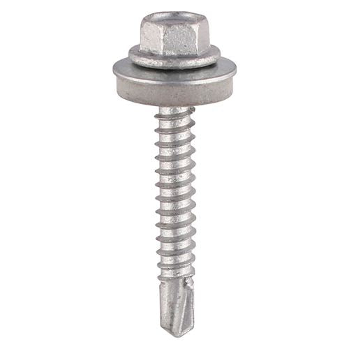 TIMCO Hex Screw W16 S/DRILL No3 EXT 5.5 x 19 Silver Pack 100