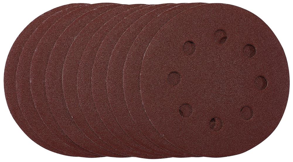 Draper 115MM SANDING DISC 120G 53500 53500 Sanding Discs, 115mm, Hook & Loop (Pack of 10)