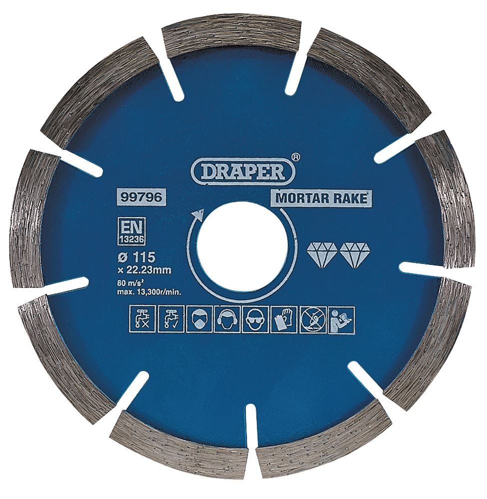 DRAPER 99796 - Mortar Raking Diamond Blade (115mm)