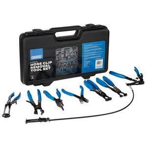 Draper HOSE CLIP REMOVAL TOOL SET 9PC 08547 Hose Clip Removal Tool Set, 18-54mm