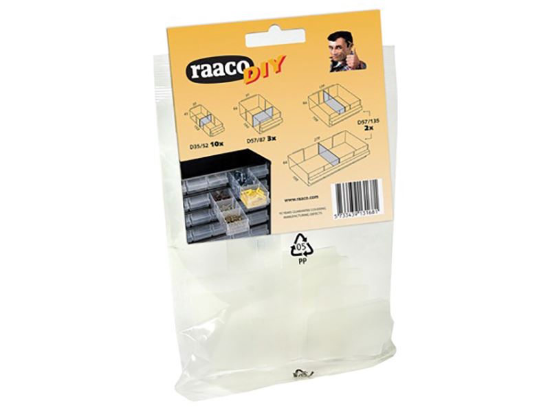 Raaco 131681 Mixed Bag Of Cabinet Drawer Dividers
