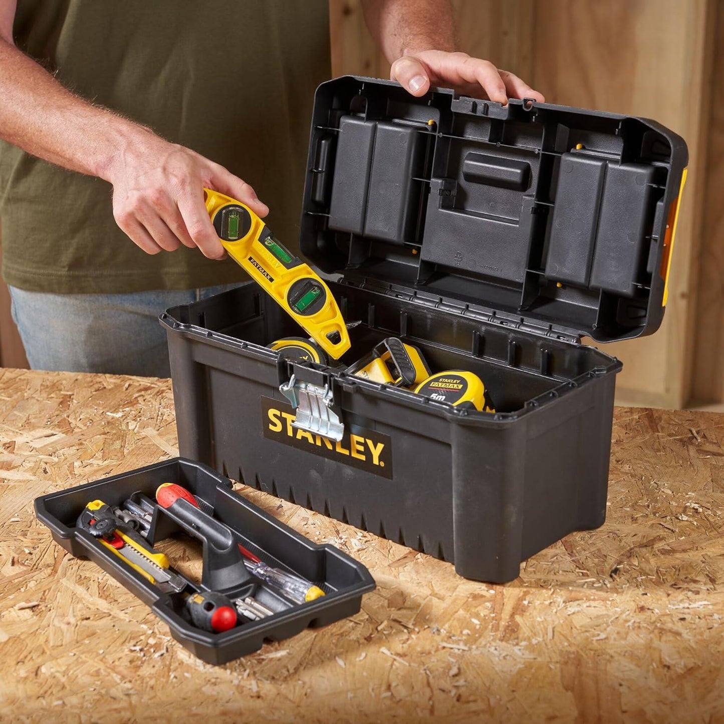 STANLEY STST1-75518 Basic Toolbox with Organiser Top 41cm (16in)