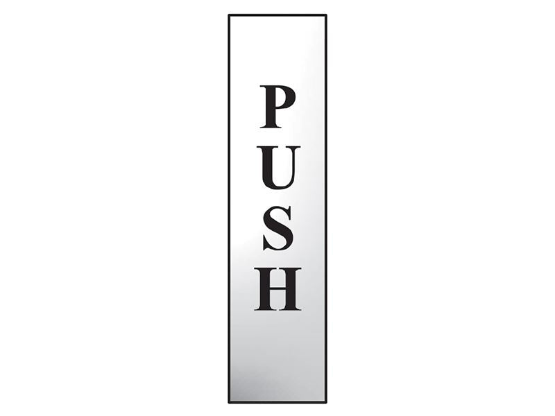 Scan SCA6032C Push Vertical - Polished Chrome Effect 50 x 200mm |