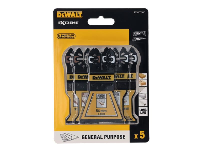 DeWalt Power Tools DT20777 Mixed Multitool Blade Set, 5 Piece