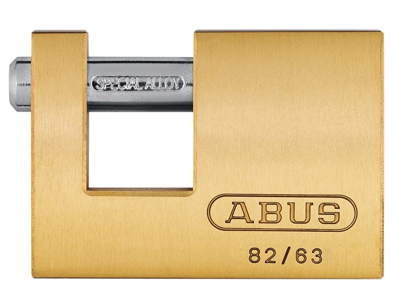 ABUS 11571 82/63mm Monoblock Brass Shutter Lock Keyed Alike 8501