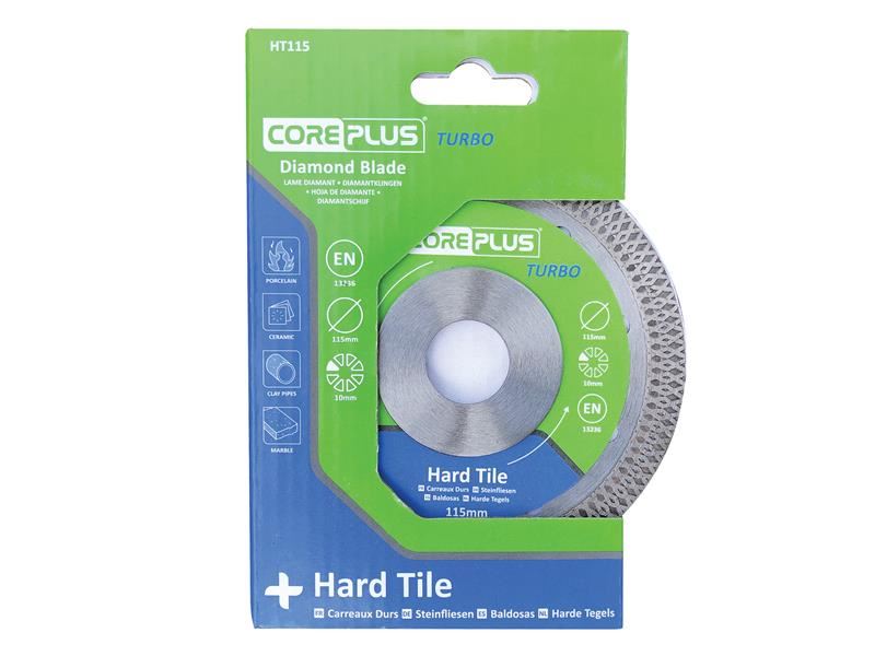 CorePlus CORDBHT115 HT115 Hard Tile Turbo Diamond Blade 115mm