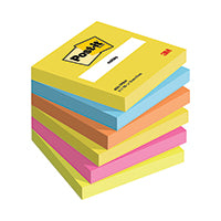 Post-It Notes Wrm Neon 76x76 Pk6