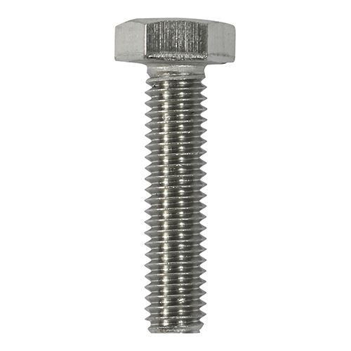 TIMCO Set Screws DIN 933 A2 SS M10 x 80 Pack 5