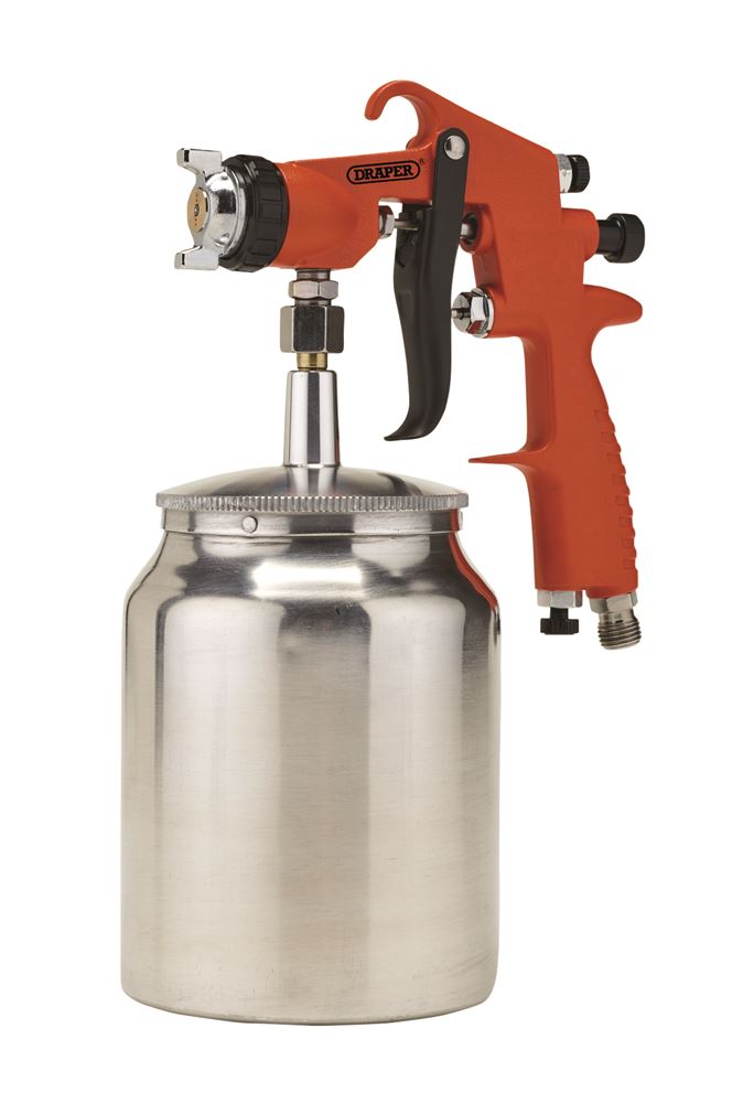 Draper SUCTION AIR SPRAY GUN 1L 1.8MM 28354 28354 Suction Air Paint Spray Gun, 1L, 1.8mm