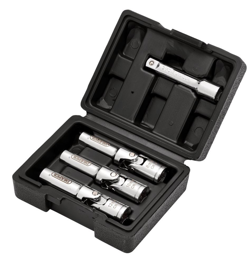 Draper GLOW PLUG SOCKET SET 4PC 13605 13605 Glow Plug Socket Set, 3/8" Sq. Dr. (4 Piece)