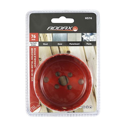 TIMCO M3 Bi-Metal Holesaw Variable 76mm Pack 1