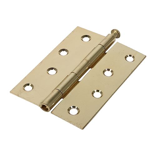 TIMCO Butt Hinge Loose Pin E/Brass 100 x 71 Pack 2