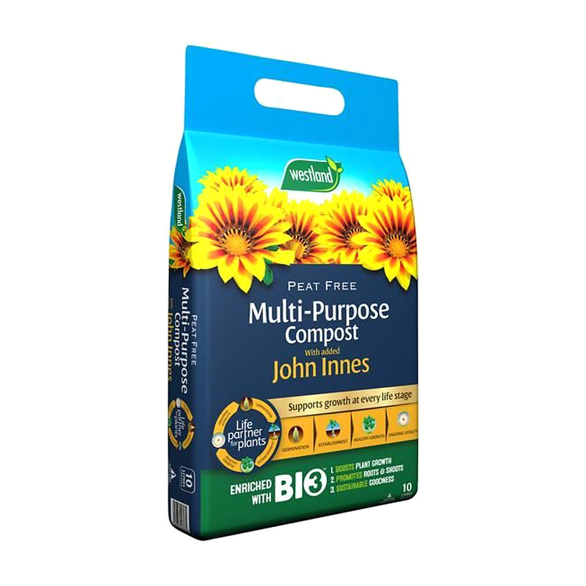 WLD Westland Peat Free Multi-Purpose Compost with John Innes 10 litre