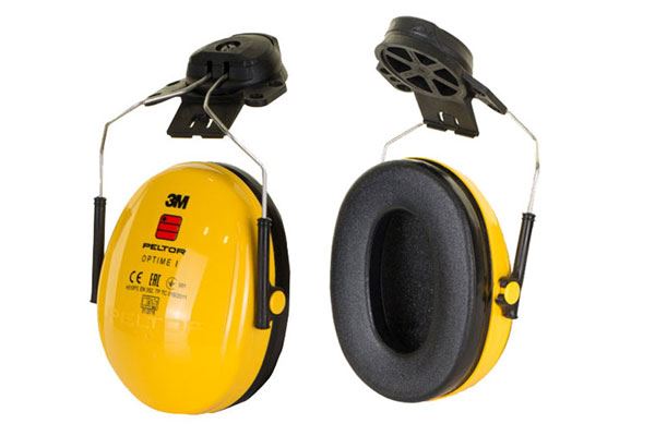 3M PELTOR OPTIME 1 EAR DEFENDERS HELMET MOUNT YELLOW