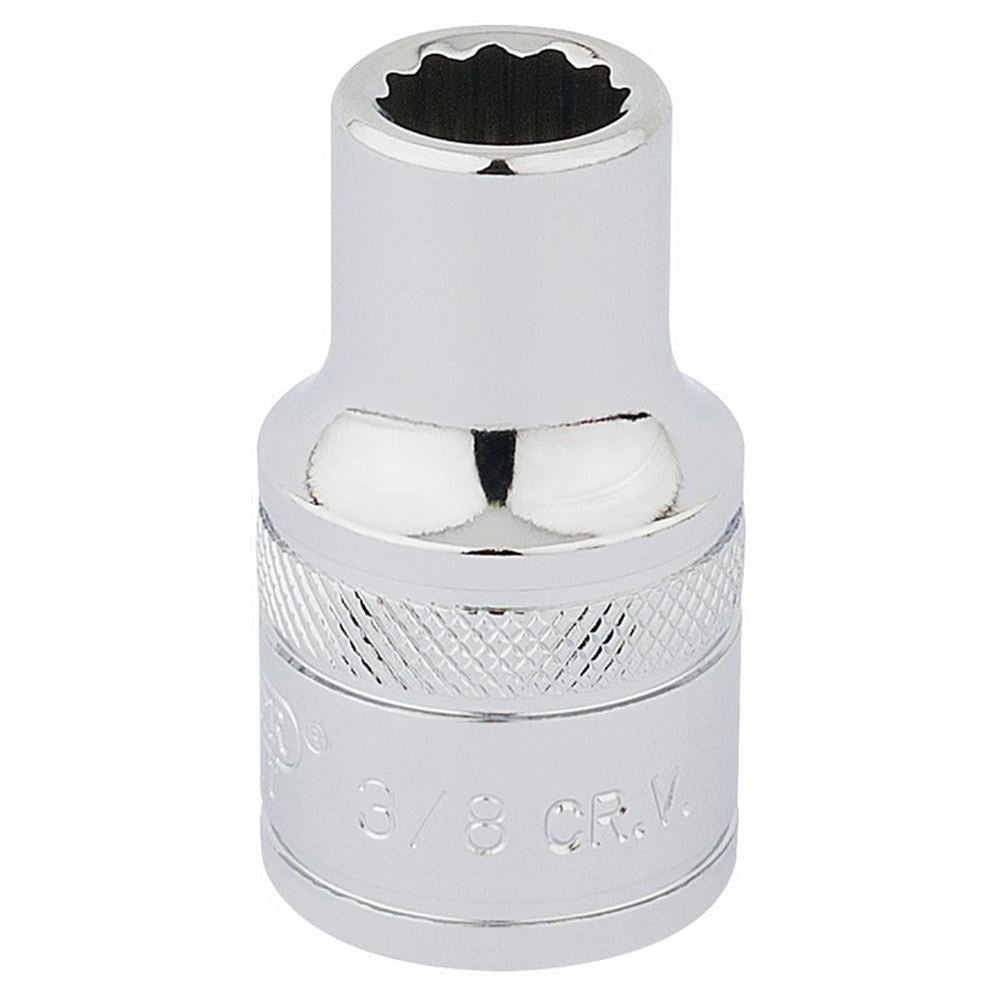 Draper 3/8''AF 12PT SOCKET 1/2DR PCKD 33599 1/2" Sq. Dr. Imperial Sockets (Polished Chrome)