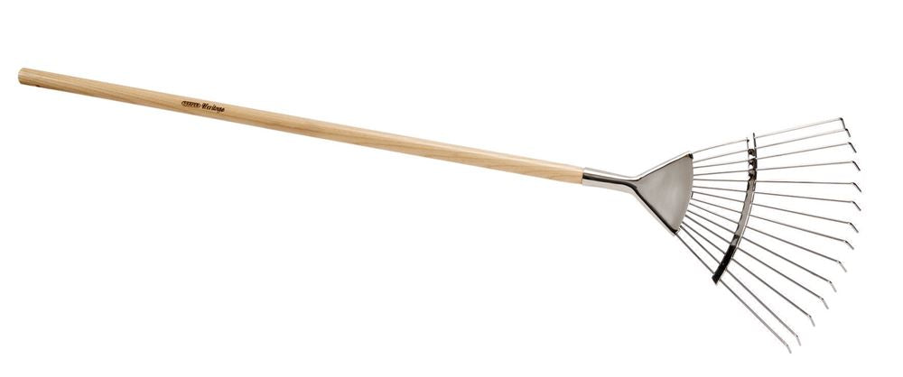 Draper JUNIOR HERITAGE LAWN RAKE SS 08975 Heritage Junior Stainless Steel Lawn Rake