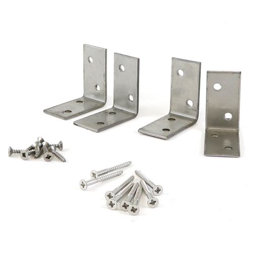 TIMCO Decking Handrail Bracket Kit 4 brackets + 16 screws Pack 1