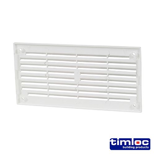 TIMCO Louvre Mini Vent White 165 x 89 White Pack 1