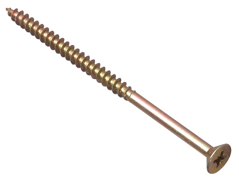 ForgeFix FORMPS690Y Multi-Purpose Pozi Compatible Screw CSK ST ZYP 6.0 x 90mm Box 100 |