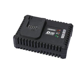 55913 D20 D20 20V Li-ion Fast Battery Charger, 4A D20BCF D20 20V Cordless Power Tools Professional Trade DIY Workshop Garage Use
